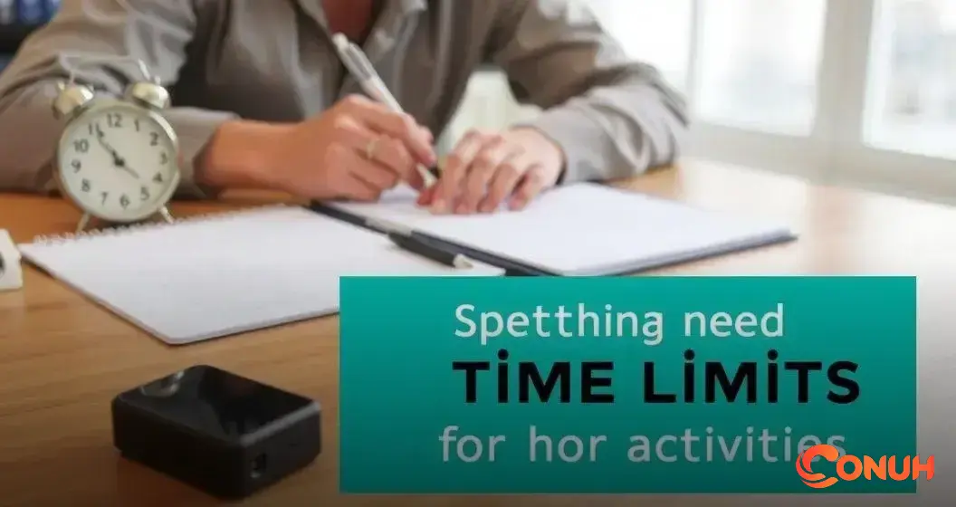 Set Time Limits for Activities Set Time Limits for Activities