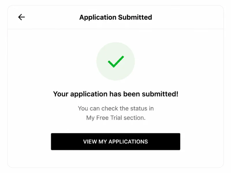 Submitting a SHEIN Free Trial application